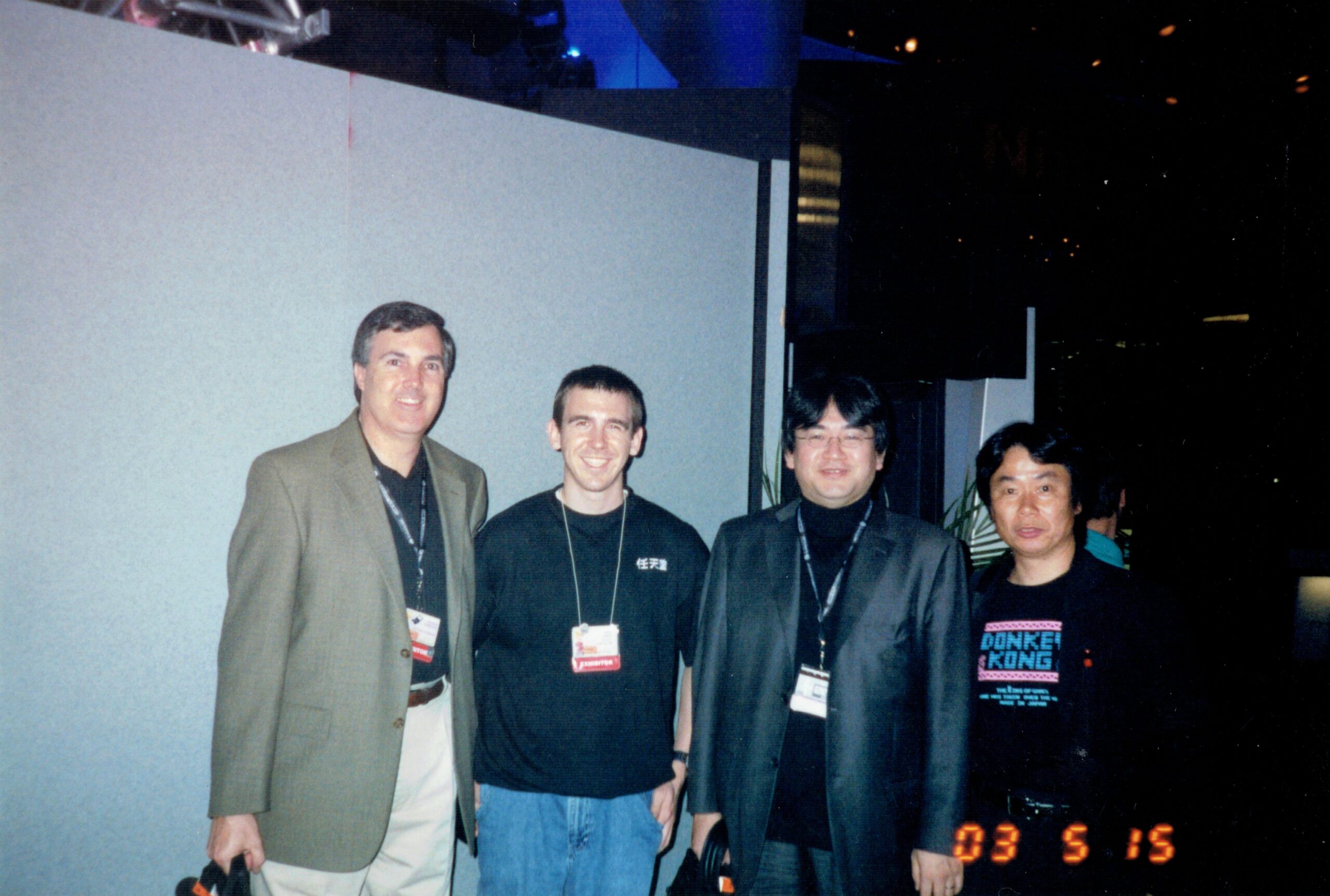 George Harrison, Paul Gale, Satoru Iwata, and Shigeru Miyamoto at E3 2003